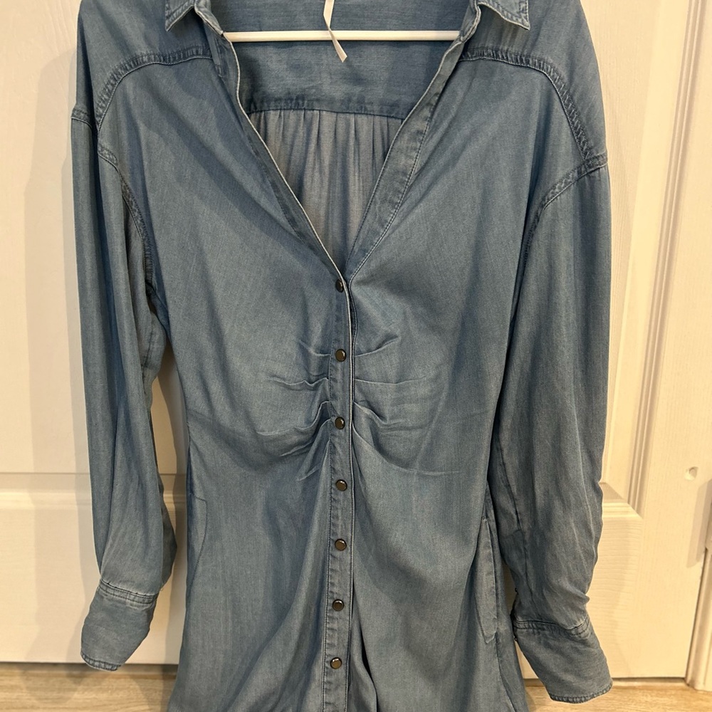 NWOT denim free people dress